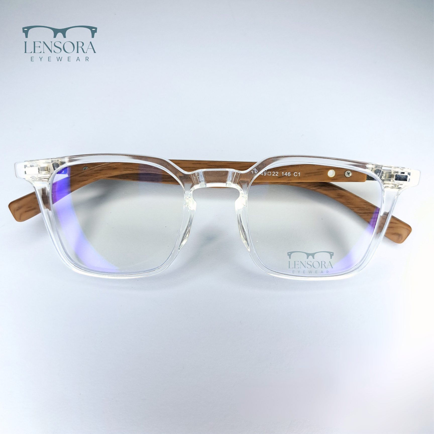 Retro Classic Transparent Eyewear - Image 2