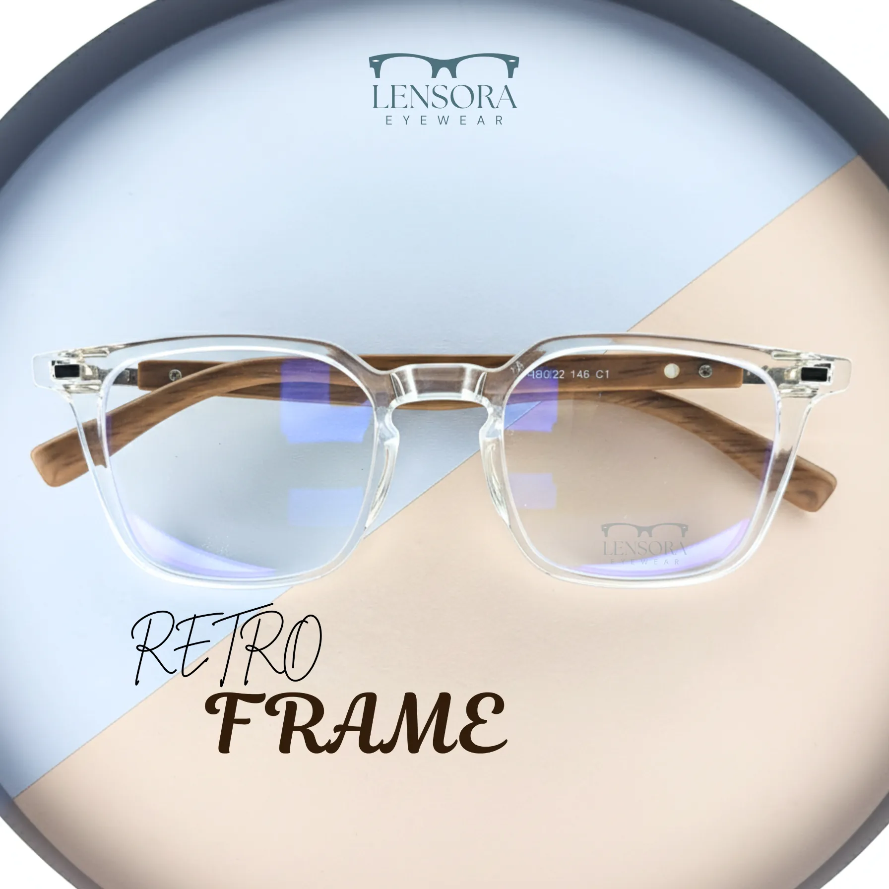 Retro Classic Transparent Eyewear
