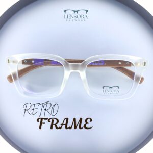 Retro Vintage Frosted White Eyewear